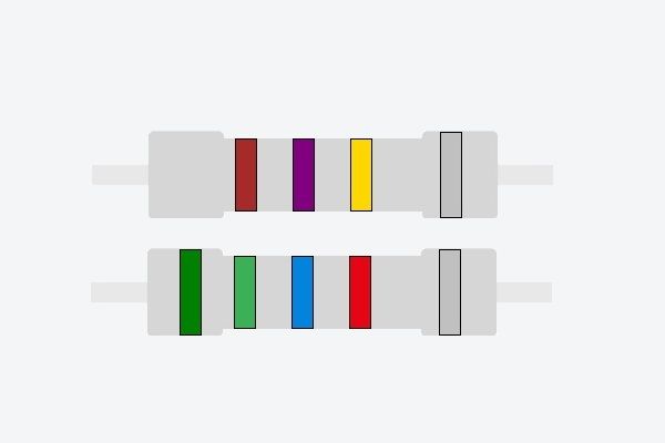 Prepočet hodnoty rezistora podľa farebného kódu
