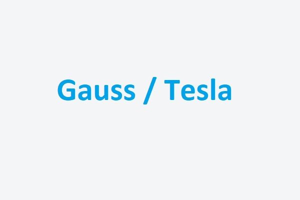 Prevod jednotiek Gauss na Tesla