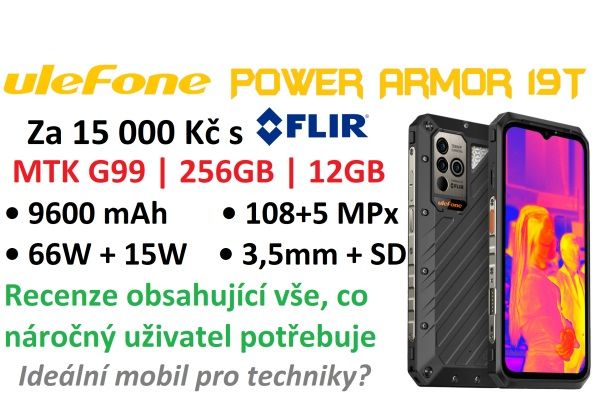 Telefon s termokamerou - Ulefone Power Armor 19T